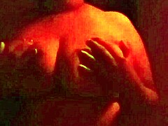 Stepmom's Red Room Ride: Big Tits Ebony Cowgirl on Huge Cock 😈🍑