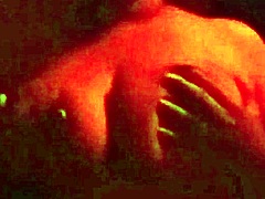 Stepmom's Red Room Ride: Big Tits Ebony Cowgirl on Huge Cock 😈🍑