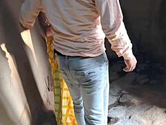 indian couple shifts outdoor fucking to indoor passion