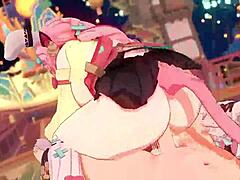 Varesa'S Massive Ass Bounces Wild In Hentai Cowgirl Ride