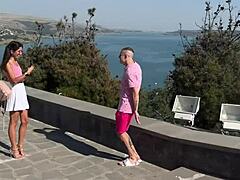 stranger invites couple for tea but his huge dick pounds wife's ass and pussy in wild bi threesome