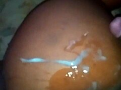 Black Wife Jizzed on During Marital Love Session