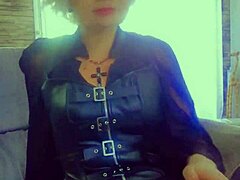 compilation of a mature woman loving leather outfits