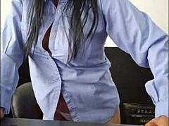 wet curvy fantasy for bruno craving hard cock in office uniform