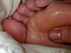 my girlfriend's toes make me suck and lick her feet nonstop