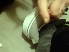 wanna see my friend destroy these sneakers with her feet in total fun chaos?