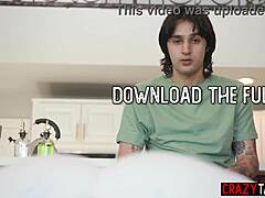 Stepbro Spies Stepsis Stretching Tight Pussy. Enjoys Her Perfect Monster Handjob