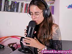 want me to suck this fat dildo while i lick your cock asmr joi?