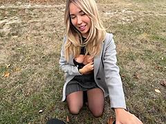 Foot massage turns into nylon pantyhose fucking