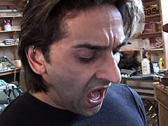 stranger bends me over for hairy pussy doggystyle 😈💦