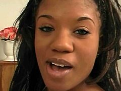 Young Ebony Teen 18+ Teases in Sultry Interracial Encounter with Barely Legal Charm
