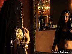 Indian Milf Strips Black Dress For Solo Tease