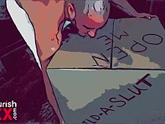 comic anime fembot ceo gets anal creampie in cosplay roleplay