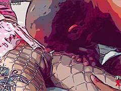 comic anime fembot ceo gets anal creampie in cosplay roleplay