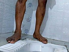 Feminized sissy pisses publicly in outdoor humiliation montage