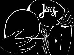 whoa, larajuicy's deep fingering squirt douses five candles in gushy challenge...