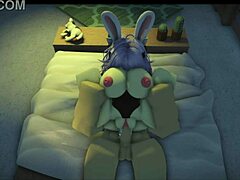 roblox teen fucked hard by monster cock in sexy game session