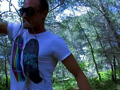 Lora Row's Hardcore Outdoor Facial Cumshot Adventure