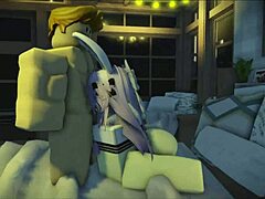 roblox teen fucked hard by monster cock in sexy game session