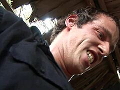 jituska gapes her shaved ass for older man's cock