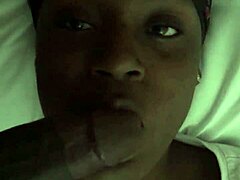 brown skinned babe deepthroats that monster black cock