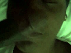 brown skinned babe deepthroats that monster black cock