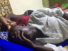 Threesome On Family Bed With Husband And Brother!