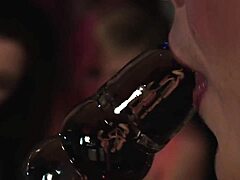 Lesbian Orgy Worships New Deity with Toys and Licks