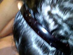 latina wife mistress sucks nipples while jerking hubby's cock