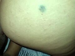 Skinny latina wife milf's tight ass hurts in painful homemade anal creampie
