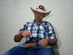 yuri gaúcho's huge xxl cock handjob break at work explodes big load