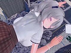 Giantess Tall Big Tits Humps Building Moaning Loud!