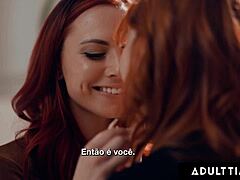 Aidra Fox Seduces Kenna James Into Licking Shaved Pussies