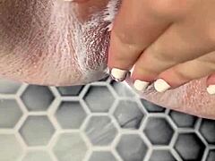 Arabian teen's sexy shower dance turns into hot masturbation squirting orgasm compilation!