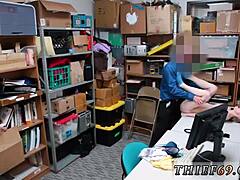 Petite Blonde Teen Masturbates Before Hardcore Anal in Police Uniform HD