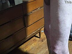 straight amateur guy's awkward first solo jerk on camera