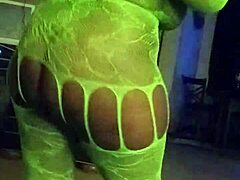 Big Booty Ebony Cousin Shakes Naked Tits and Ass