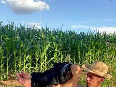 wanna watch hetero guy shove whole corn in his tight asshole?