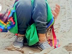 Desi Wife Strips Saree For Village Fingering And Pussy Play