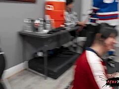 cutie teen with big ass and tits lures cameraman for pov public blowjob in locker room?