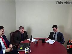 milf employee blowjobs whole crew bareback wet pussy sofa test