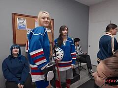 cutie teen with big ass and tits lures cameraman for pov public blowjob in locker room?