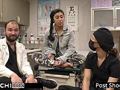 doctor-tampa uses hitachi wand on jasmine rose for her mandatory freshman orgasm in hospital