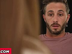 French milf cassie del isla slams pussy hard in kitchen stockings