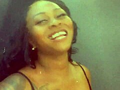 Chubby black amateurs bare fat curves in homemade chill sessions