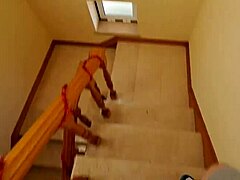 Latina maid drops jeans for creamy pussy seduction massage in flip flops