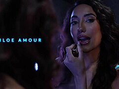 Latina goddess chloe amour strips teases rides bbc bareback rough
