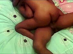 Married ebony bride cheats screams spanks huge ass bedroom fuck part two