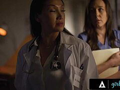 vicki chase keeps sinn sage's mouth busy licking secrets in hospital