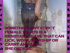 femdom shows three qualities good slaves need outdoors. ball kicking licking public